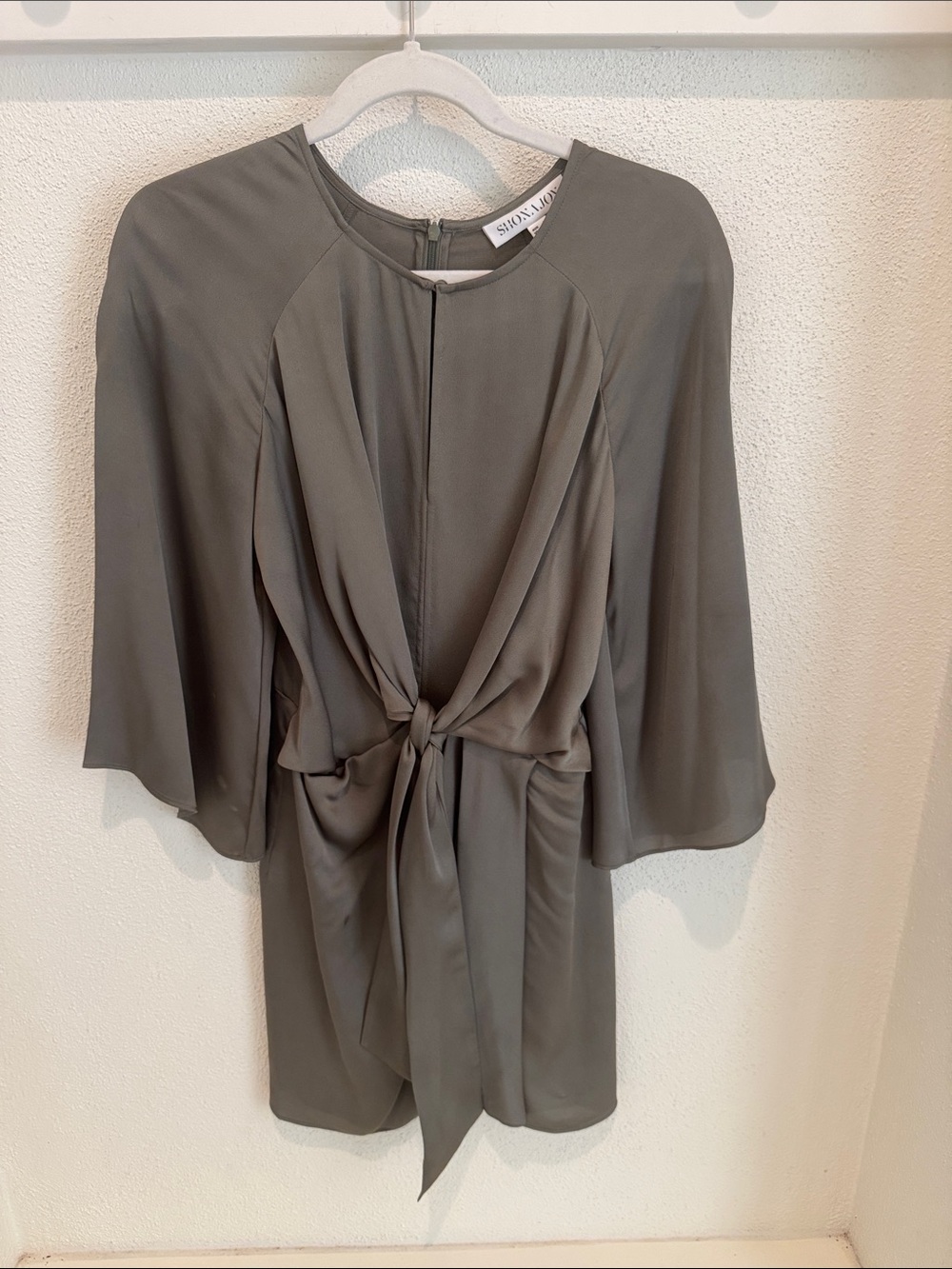 Shona Joy Olive Tie-Front Tunic